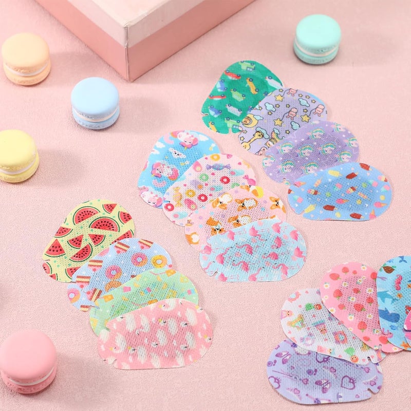 Copkim 200 Pcs Adhesive Eye Patches for Kids Girls Cute Toddler Eye Patch Bulk Colorful Breathable Lazy Patch Cartoon Adhesive Bandages for Children Baby Light Blocking, 20 Styles, 3 x 2 Inches - Image 5